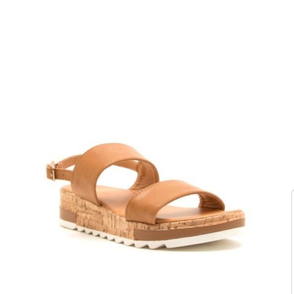 Caramel Platform Espadrille Flatform Sandals - Picture 4 of 8